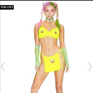 Club Exx Neon Lingerie Set